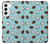S3860 Motif à pois de noix de coco Etui Coque Housse pour Samsung Galaxy S22