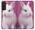 S3870 Mignon bébé lapin Etui Coque Housse pour Samsung Galaxy S22 Plus
