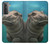 S3871 mignon, bébé, hippopotame, hippopotame Etui Coque Housse pour Samsung Galaxy S21 5G