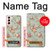 S3910 Rosier millésimé Etui Coque Housse pour Samsung Galaxy S21 5G