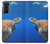 S3898 Tortue de mer Etui Coque Housse pour Samsung Galaxy S21 Plus 5G, Galaxy S21+ 5G