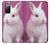 S3870 Mignon bébé lapin Etui Coque Housse pour Samsung Galaxy S20 FE