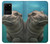 S3871 mignon, bébé, hippopotame, hippopotame Etui Coque Housse pour Samsung Galaxy S20 Plus, Galaxy S20+