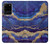 S3906 Marbre violet bleu marine Etui Coque Housse pour Samsung Galaxy S20 Plus, Galaxy S20+