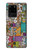 S3879 Griffonnage de musique rétro Etui Coque Housse pour Samsung Galaxy S20 Ultra