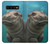 S3871 mignon, bébé, hippopotame, hippopotame Etui Coque Housse pour Samsung Galaxy S10 Plus