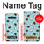 S3860 Motif à pois de noix de coco Etui Coque Housse pour Samsung Galaxy S10