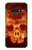 S3881 Crâne de feu Etui Coque Housse pour Samsung Galaxy S10e