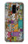 S3879 Griffonnage de musique rétro Etui Coque Housse pour Samsung Galaxy S9