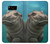 S3871 mignon, bébé, hippopotame, hippopotame Etui Coque Housse pour Samsung Galaxy S8