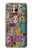 S3879 Griffonnage de musique rétro Etui Coque Housse pour Samsung Galaxy S8