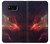 S3897 Espace nébuleuse rouge Etui Coque Housse pour Samsung Galaxy S8