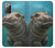 S3871 mignon, bébé, hippopotame, hippopotame Etui Coque Housse pour Samsung Galaxy Note 20