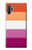 S3887 Drapeau de la fierté lesbienne Etui Coque Housse pour Samsung Galaxy Note 10 Plus