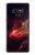 S3897 Espace nébuleuse rouge Etui Coque Housse pour Note 9 Samsung Galaxy Note9