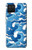 S3901 Vagues esthétiques de l'océan de tempête Etui Coque Housse pour Samsung Galaxy A12