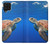 S3898 Tortue de mer Etui Coque Housse pour Samsung Galaxy A22 4G