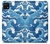 S3901 Vagues esthétiques de l'océan de tempête Etui Coque Housse pour Samsung Galaxy A22 5G