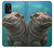 S3871 mignon, bébé, hippopotame, hippopotame Etui Coque Housse pour Samsung Galaxy A32 4G