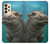 S3871 mignon, bébé, hippopotame, hippopotame Etui Coque Housse pour Samsung Galaxy A33 5G