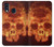 S3881 Crâne de feu Etui Coque Housse pour Samsung Galaxy A40