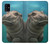 S3871 mignon, bébé, hippopotame, hippopotame Etui Coque Housse pour Samsung Galaxy A41