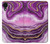 S3896 Stries d'or en marbre violet Etui Coque Housse pour Samsung Galaxy A03 Core