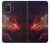 S3897 Espace nébuleuse rouge Etui Coque Housse pour Samsung Galaxy A03S