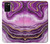 S3896 Stries d'or en marbre violet Etui Coque Housse pour Samsung Galaxy A02s, Galaxy M02s  (NOT FIT with Galaxy A02s Verizon SM-A025V)