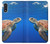 S3898 Tortue de mer Etui Coque Housse pour Samsung Galaxy A01
