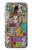 S3879 Griffonnage de musique rétro Etui Coque Housse pour Samsung Galaxy J7 (2018), J7 Aero, J7 Top, J7 Aura, J7 Crown, J7 Refine, J7 Eon, J7 V 2nd Gen, J7 Star