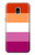 S3887 Drapeau de la fierté lesbienne Etui Coque Housse pour Samsung Galaxy J3 (2018), J3 Star, J3 V 3rd Gen, J3 Orbit, J3 Achieve, Express Prime 3, Amp Prime 3
