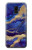 S3906 Marbre violet bleu marine Etui Coque Housse pour Samsung Galaxy J6 (2018)