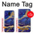 S3906 Marbre violet bleu marine Etui Coque Housse pour Samsung Galaxy J6 (2018)