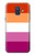 S3887 Drapeau de la fierté lesbienne Etui Coque Housse pour Samsung Galaxy A6 (2018)