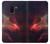 S3897 Espace nébuleuse rouge Etui Coque Housse pour Samsung Galaxy A6 (2018)