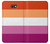 S3887 Drapeau de la fierté lesbienne Etui Coque Housse pour Samsung Galaxy J7 Prime (SM-G610F)