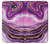 S3896 Stries d'or en marbre violet Etui Coque Housse pour Samsung Galaxy J7 Prime (SM-G610F)