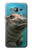S3871 mignon, bébé, hippopotame, hippopotame Etui Coque Housse pour Samsung Galaxy J3 (2016)