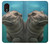 S3871 mignon, bébé, hippopotame, hippopotame Etui Coque Housse pour Samsung Galaxy Xcover 5