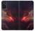 S3897 Espace nébuleuse rouge Etui Coque Housse pour Samsung Galaxy M52 5G