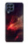 S3897 Espace nébuleuse rouge Etui Coque Housse pour Samsung Galaxy M53