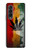 S3890 Drapeau Rasta Reggae Fumée Etui Coque Housse pour Samsung Galaxy Z Fold 3 5G