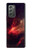 S3897 Espace nébuleuse rouge Etui Coque Housse pour Samsung Galaxy Z Fold2 5G