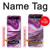 S3896 Stries d'or en marbre violet Etui Coque Housse pour Samsung Galaxy Z Flip 5G