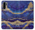S3906 Marbre violet bleu marine Etui Coque Housse pour Huawei P30 Pro