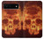 S3881 Crâne de feu Etui Coque Housse pour Google Pixel 6