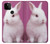 S3870 Mignon bébé lapin Etui Coque Housse pour Google Pixel 5A 5G