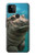 S3871 mignon, bébé, hippopotame, hippopotame Etui Coque Housse pour Google Pixel 5A 5G