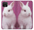 S3870 Mignon bébé lapin Etui Coque Housse pour Google Pixel 4